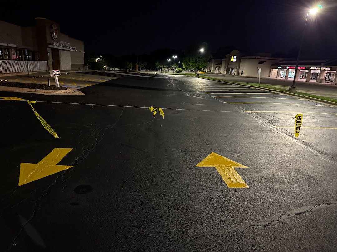 After hours asphalt maintanence