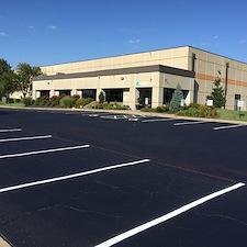 Sealcoat and re stripe project in Kansas City, KS 5