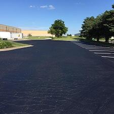 Sealcoat and re stripe project in Kansas City, KS 4