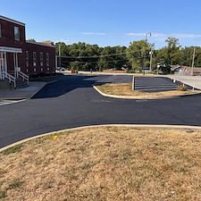 Sealcoating Church Parking Lot in Independence, MO 2